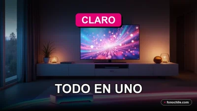Claro Fibra TV Telefonía 2026 Todo en Uno - Moderno paquete de servicios de internet, televisión y teléfono fijo.
