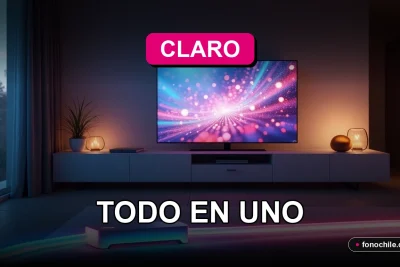 Claro Fibra TV Telefonía 2026 Todo en Uno - Moderno paquete de servicios de internet, televisión y teléfono fijo.