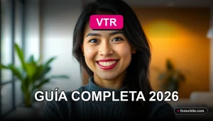 Una mujer latina sonriendo con confianza, representando el servicio al cliente de VTR para el pago de boletas.