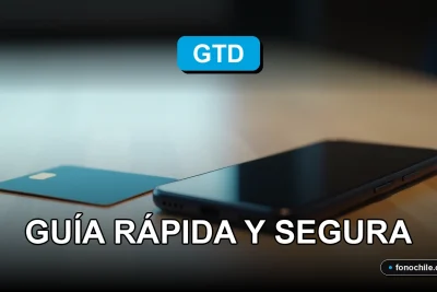 Pago seguro de cuenta GTD online en 2026 mostrado en un teléfono inteligente moderno.