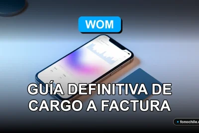 Una guía visual sobre cómo pagar aplicaciones móviles con cargo a la factura de WOM en 2026.