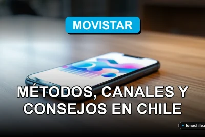 Pagar cuenta de Movistar en Chile usando una aplicación móvil en un teléfono inteligente moderno.