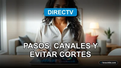 Cliente revisando su estado de cuenta y opciones de pago de DIRECTV en una tablet, evitando cortes del servicio.