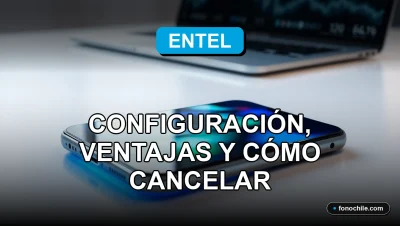 Configuración del pago automático de Entel en un teléfono inteligente moderno sobre un escritorio minimalista.