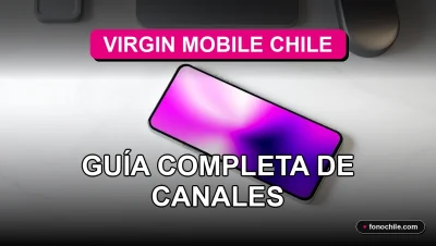 Una guía visual sobre los canales para pagar tu boleta de Virgin Mobile en Chile.