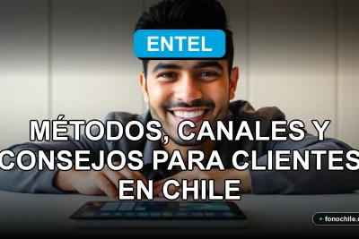 Cliente de Entel revisando opciones de pago para su factura en Chile.