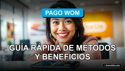 Una guía visual sobre los métodos de pago y beneficios de la línea móvil Pago Wom para el año 2026.