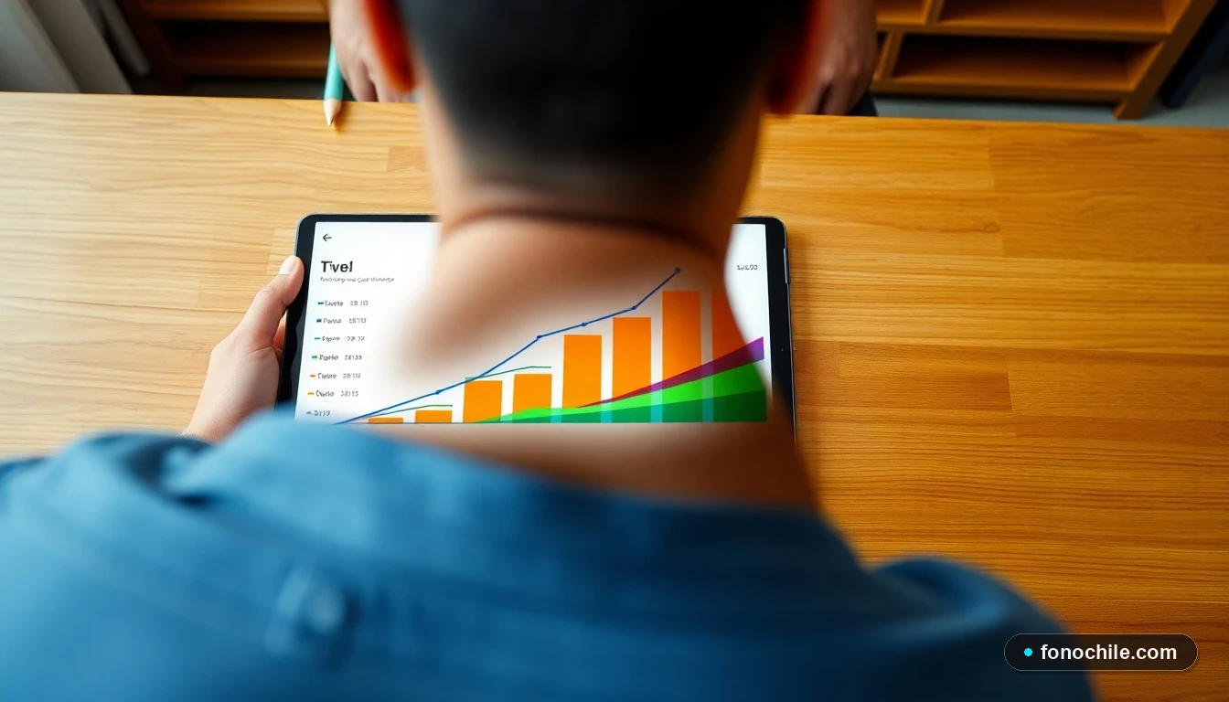 Gráfico comparativo abstracto de diferentes niveles de paquetes de televisión por suscripción en Chile.