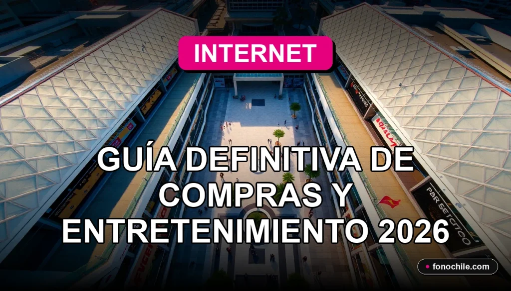 Vista aérea del Parque Arauco Santiago con sus techos icónicos y patios llenos de gente, bajo un cielo despejado.