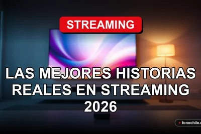 Portada de artículo sobre las mejores películas basadas en hechos reales disponibles en plataformas de streaming en 2026.