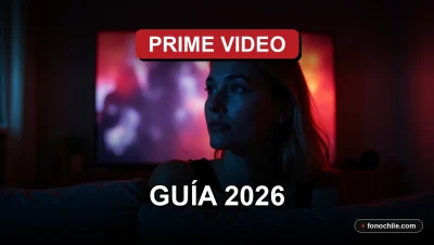 Una persona disfrutando de una película de terror en Prime Video en su televisor inteligente.