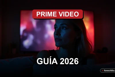 Una persona disfrutando de una película de terror en Prime Video en su televisor inteligente.