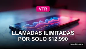 Modern smartphone resting on a clean table, screen showing abstract colorful graphs, with a soft magenta glow.