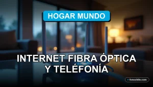 Fibra óptica moderna conectando a un router en una mesa de diseño contemporáneo.