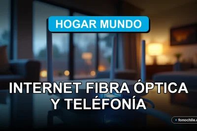 Fibra óptica moderna conectando a un router en una mesa de diseño contemporáneo.