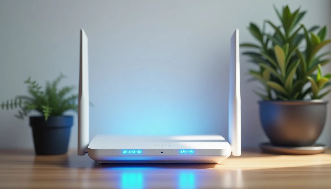 Router WiFi moderno Entel con tecnología de última generación para internet inalámbrico