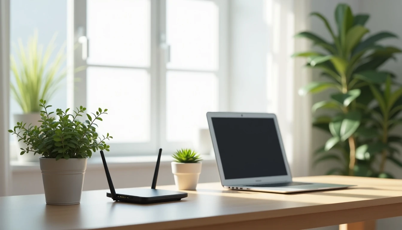 Oficina en casa con conexión a internet de alta velocidad Telsur