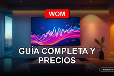 Planes de televisión WOM y Zapping 2026 con gráficos abstractos de colores en una pantalla.