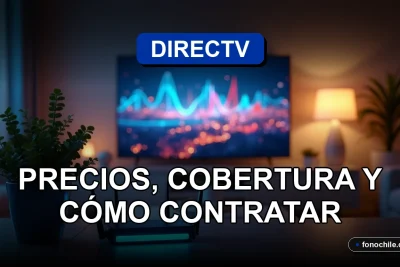 Planes de fibra óptica DIRECTV 2026 con gráficos de cobertura sobre un mapa digital.