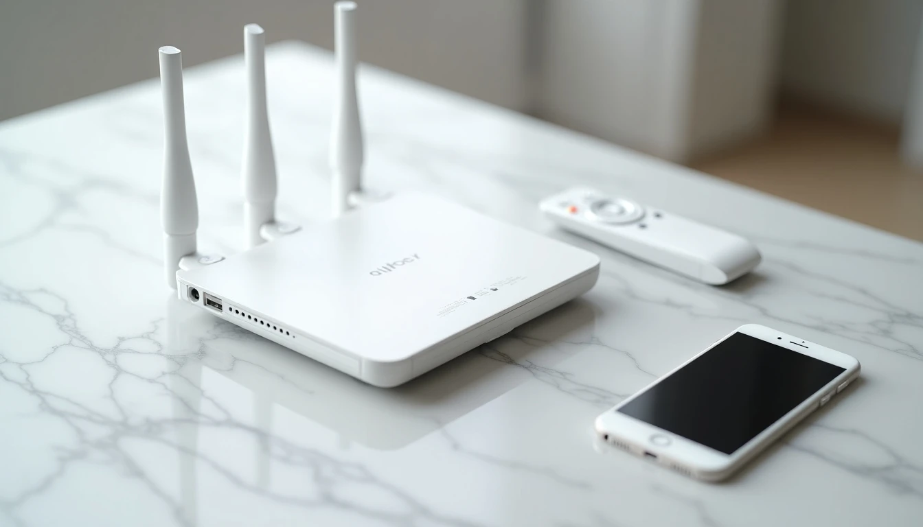 Tecnología de hogar inteligente con router Entel y dispositivos conectados para planes Dúo y Triple.