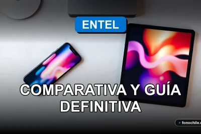 Comparativa de planes de internet Entel 2026 sobre una mesa de trabajo moderna.