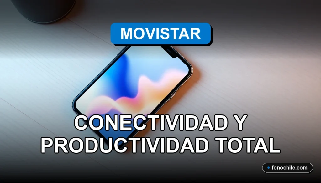 Planes móviles empresariales 2026 con smartphone y tablet mostrando gráficos abstractos en un escritorio moderno.