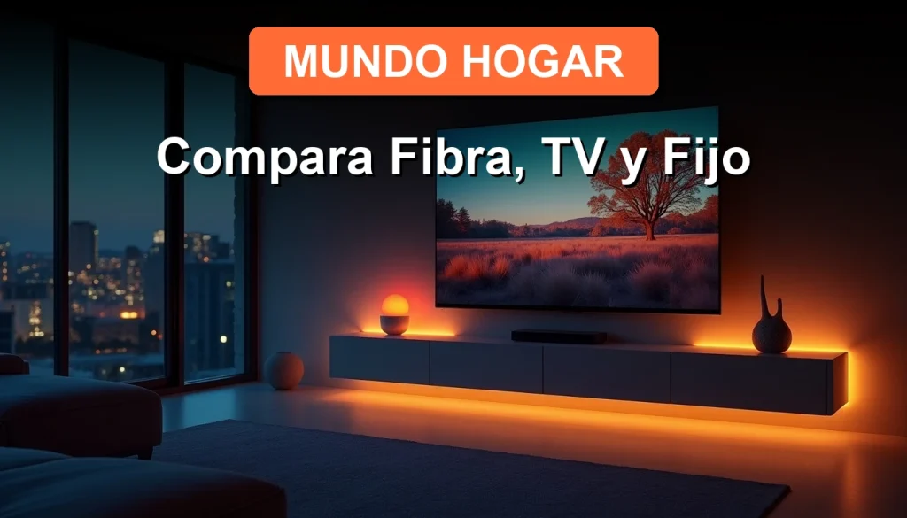 Comparador de planes de fibra óptica, televisión y teléfono fijo para el hogar 2026