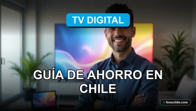 Planos de TV Digital en Chile 2026 comparados en una pantalla con gráficos abstractos.