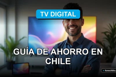 Planos de TV Digital en Chile 2026 comparados en una pantalla con gráficos abstractos.