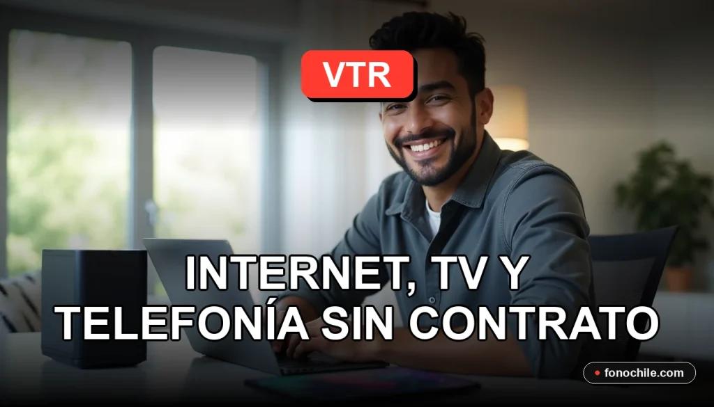 Planes VTR 2026 para Internet, TV y Telefonía fija sin contrato de permanencia.