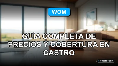 Planes de internet móvil WOM 2026 en Castro, Chile. Guía de precios y cobertura de la red.