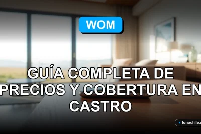 Planes de internet móvil WOM 2026 en Castro, Chile. Guía de precios y cobertura de la red.