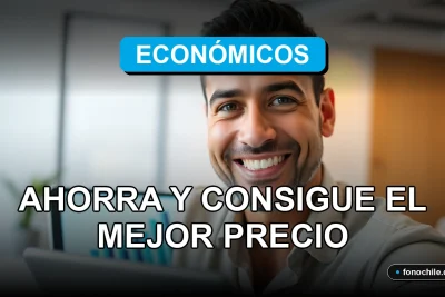 Hombre sonriente revisando planes de telefonía móvil económicos para 2026 en una tablet