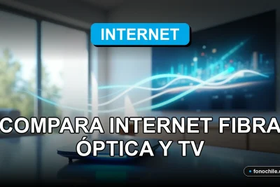 Comparación de planes de fibra óptica y televisión para el hogar en 2026, concepto de velocidad y conectividad moderna.