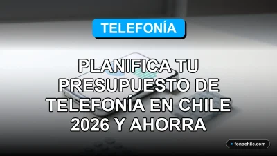 Planificación de presupuesto de telefonía móvil y ahorro en Chile para el año 2026.