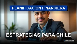Un asesor financiero revisando estrategias de inversión en Chile para el año 2026 en una oficina moderna.