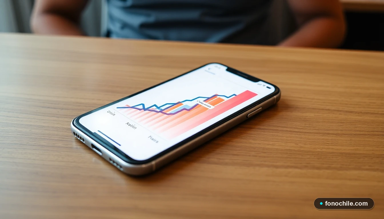 Gráfico abstracto de colores mostrando estadísticas de cancelación de pasajes de buses en Chile.