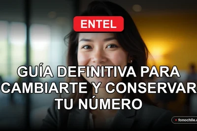 Una mujer latina sonriendo con confianza, representando el servicio de portabilidad de Entel.