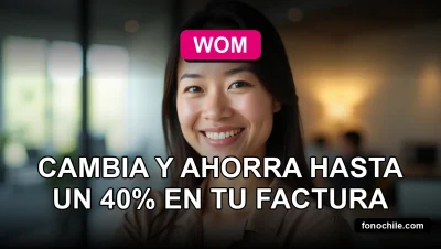 Una mujer latina sonríe amablemente mientras mira a la cámara, representando el servicio al cliente de WOM para la portabilidad 2026.