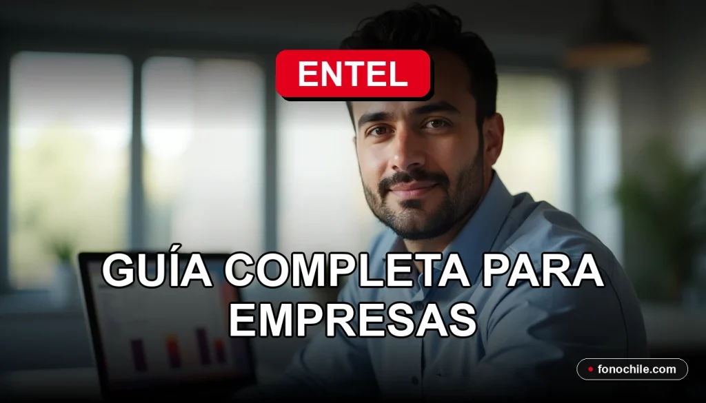 Guía de portabilidad numérica para empresas en Entel, mostrando un ejecutivo explicando el proceso.
