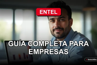 Guía de portabilidad numérica para empresas en Entel, mostrando un ejecutivo explicando el proceso.