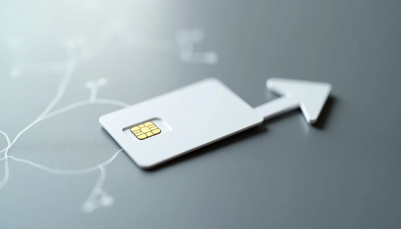 SIM card y flecha simbolizando la portabilidad numérica y el cambio de operador móvil.