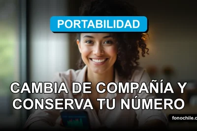 Una mujer latina sonriente con expresión de alivio, mirando a la cámara, con un teléfono inteligente moderno mostrando gráficos abstractos de colores, descansando sobre una mesa limpia de madera clara a su lado.