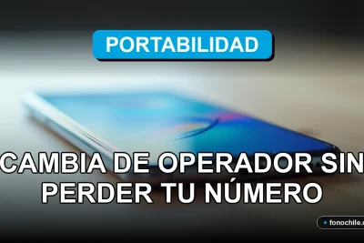 Un teléfono inteligente moderno sobre una mesa de madera, con su pantalla mostrando gráficos de colores abstractos, representando el concepto de portabilidad numérica en 2026.