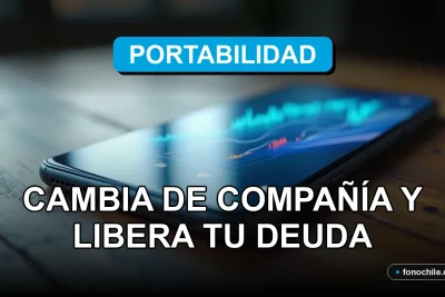 Un teléfono inteligente moderno sobre un escritorio de madera, mostrando gráficos abstractos de colores en su pantalla, concepto de portabilidad numérica y cambio de compañía.