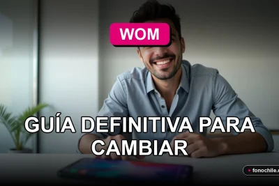 Hombre hispano sonriendo mientras observa la pantalla de su teléfono inteligente sobre un escritorio, representando la facilidad de la portabilidad numérica.