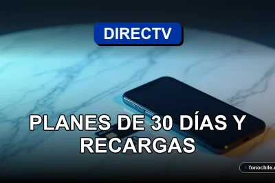 Planes de DIRECTV Prepago 2026 con recargas de 30 días sobre una mesa moderna.
