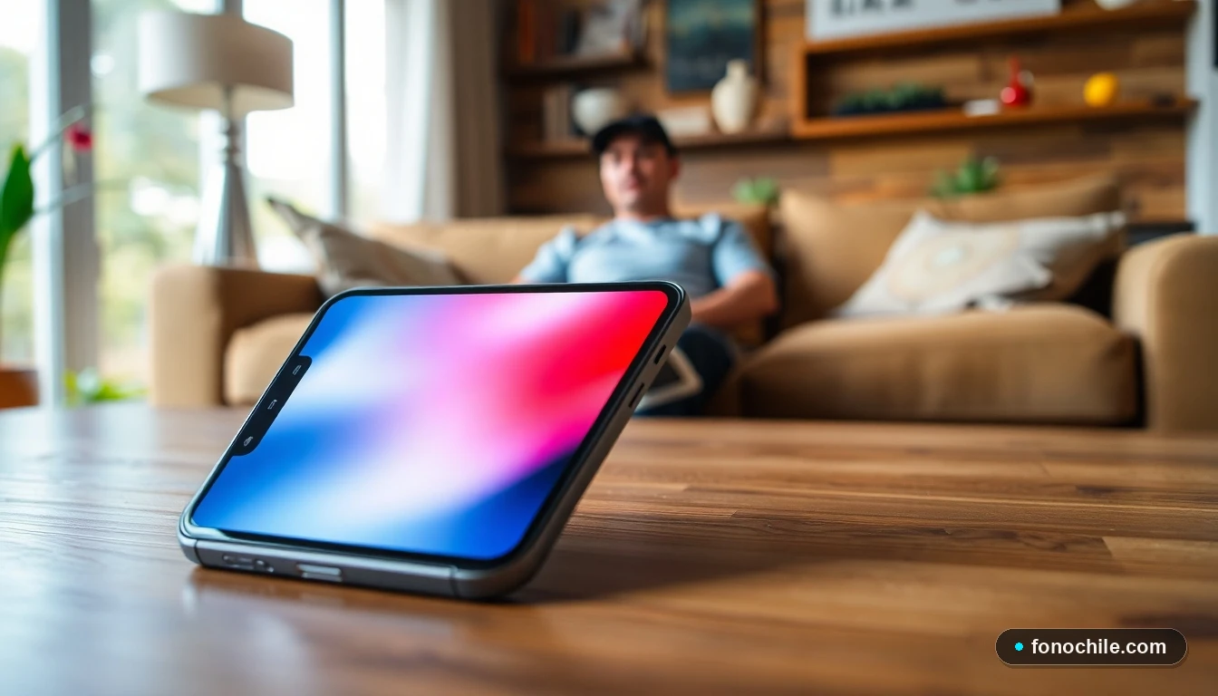 Comparación visual entre planes de celular prepago y postpago en un teléfono inteligente moderno.