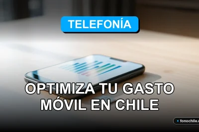 Optimización del presupuesto de telefonía móvil en Chile para el año 2026, mostrando gráficos de análisis de gasto.