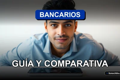Guía comparativa de productos bancarios en Chile para el año 2026, mostrando una interfaz digital moderna.